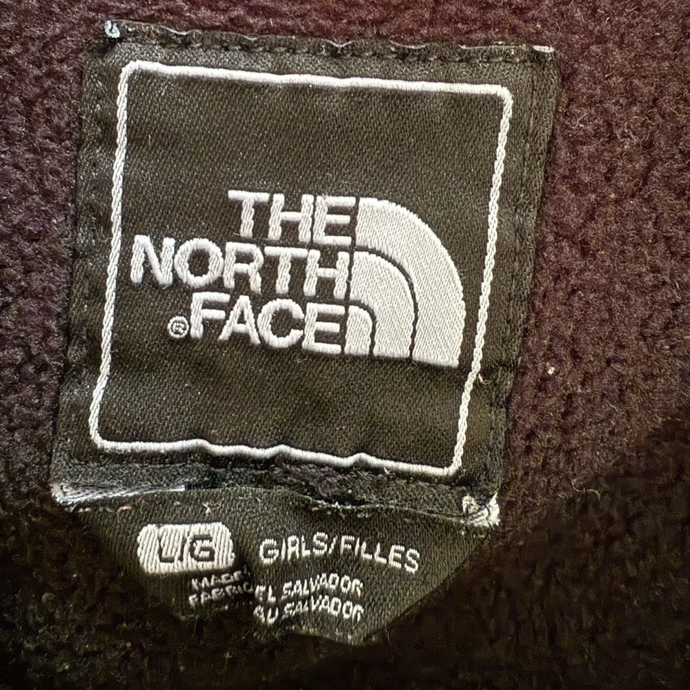 The North Face Girl's Hooded Denali Fleece Jacket | Size Large